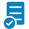 Regulatory and safety compliance icon