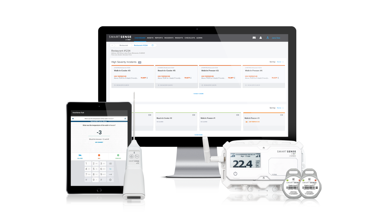 SmartSense System with Bluetooth Probe, Digital Checklists, and Wireless Sensors