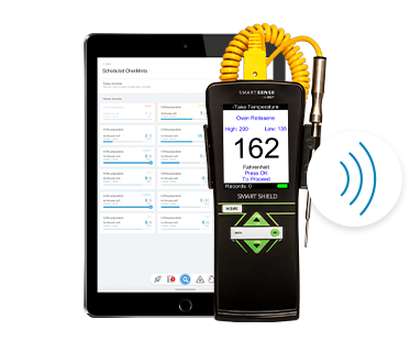 SmartSense digital checklist and handheld probe