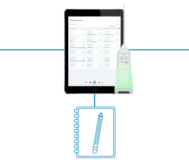 SmartSense Bluetooth Probe and checklist with paper log