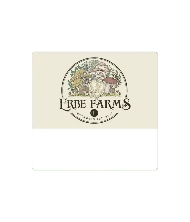 preprinted erbe farms label